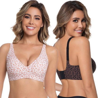 Wireless Womens Comfortable Wireless Bras Push Up Bralettes Seamless Tshirts Bras Deep V Everyday Bras