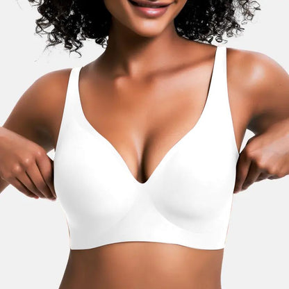 Wireless Womens Comfortable Wireless Bras Push Up Bralettes Seamless Tshirts Bras Deep V Everyday Bras